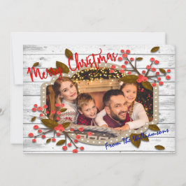 Retro jul Ram Photo Julkort