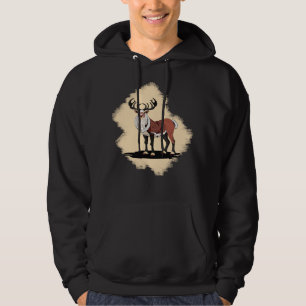Retro jul renar hoodie
