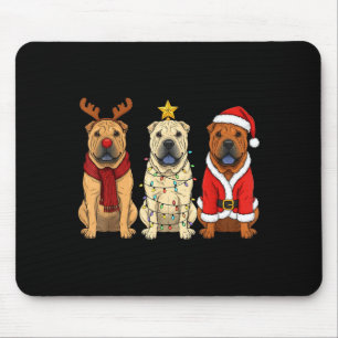 Retro jul Shar Pei Tomte Ren Hundälskare  Musmatta