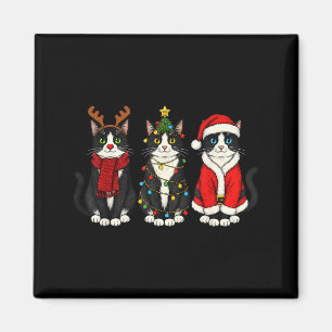 Retro jul Smokingcat Santa Ren Magnet