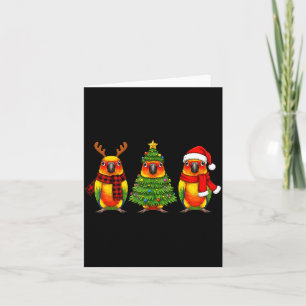 Retro jul Sol Conure Papegoja Tomte Ren  Kort