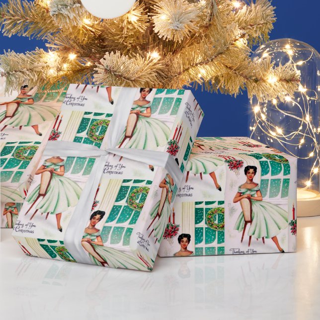 Retro-jul Tankning av dig dam party Presentpapper (Helgdagar)