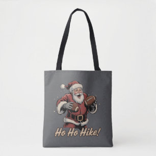 Retro Jul Tomte Fotbollsspelare Ho Ho Hike Jul Tygkasse
