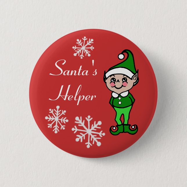 Retro jul tomte knapp (Framsida)