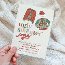 Retro Jul Ugly Sweater Fest Inbjudan