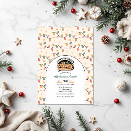 Retro jul Vibes Julfest Inbjudningar