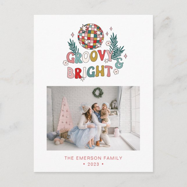 Retro-jul Vykort (Framsida)