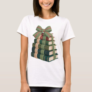Retro julbokträd vintage festlig grafik t shirt