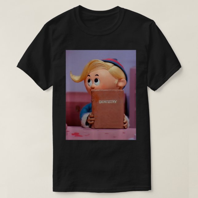 Retro-juldentist Hermey, Elf Premium T Shirt (Design framsida)