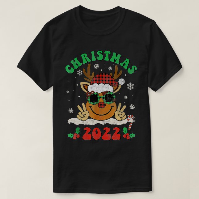 Retro-julen 2022 Buffalo Red Play Reindeer SA T Shirt (Design framsida)