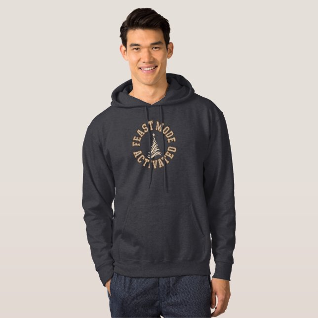 Retro julenergi hoodie (Hel framsida)