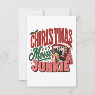 Retro julfilmsjunkie inbjudningar