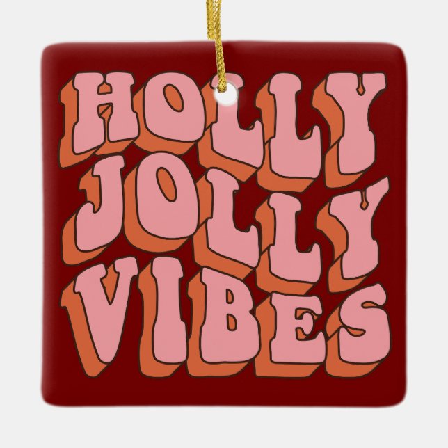 Retro Julgran Cookie Ornament (Framsida)