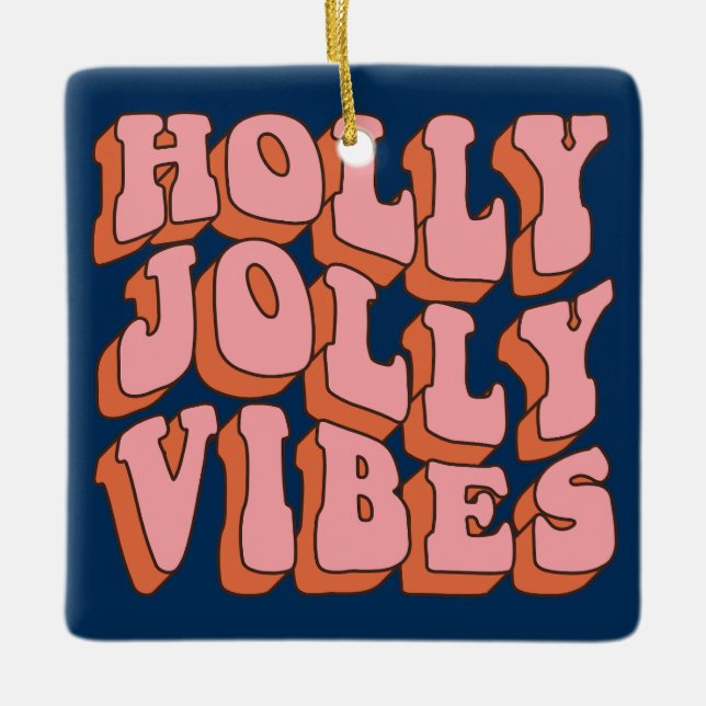 Retro Julgran Cookie Ornament (Framsida)