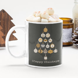 Retro Julgran Ornament Hett Chocolate Kaffemugg