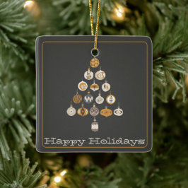 Retro Julgran Photo Julgransprydnad Keramik