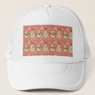 Retro Julgranar-stenbergsstjärna candy cane Keps