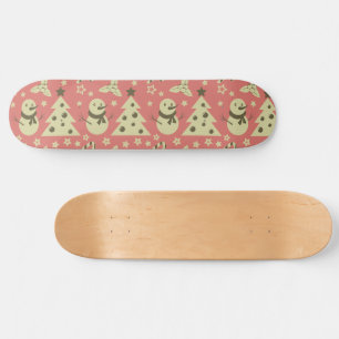 Retro Julgranar-stenbergsstjärna candy cane Mini Skateboard Bräda 18,5 Cm