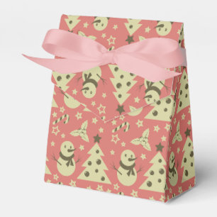 Retro Julgranar-stenbergsstjärna candy cane Presentaskar