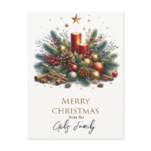 Retro julgrankljus och guldmugglig julstämning