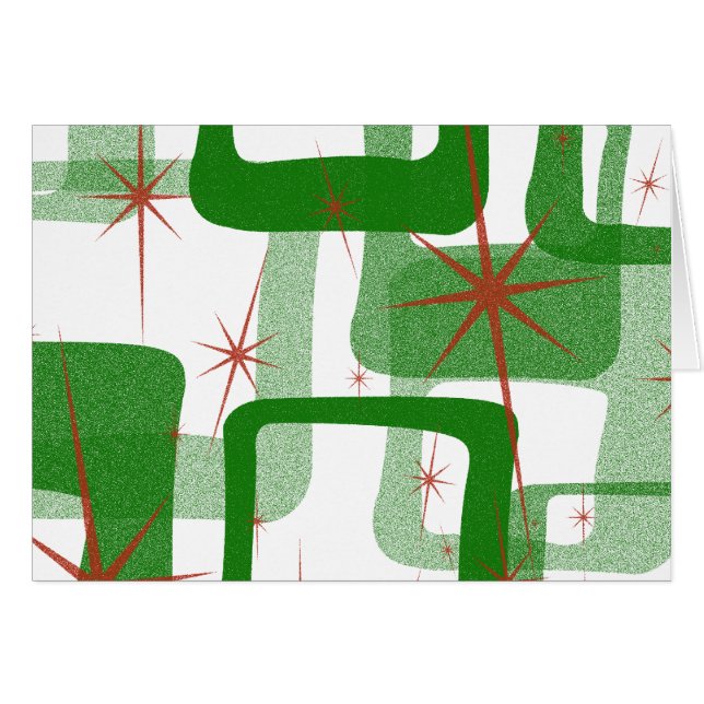 Retro-julhälsningskort OBS Kort (Framsidan Horizontal)