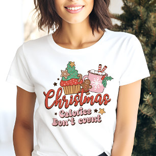 Retro julkalorier räknas inte Högtid T Shirt