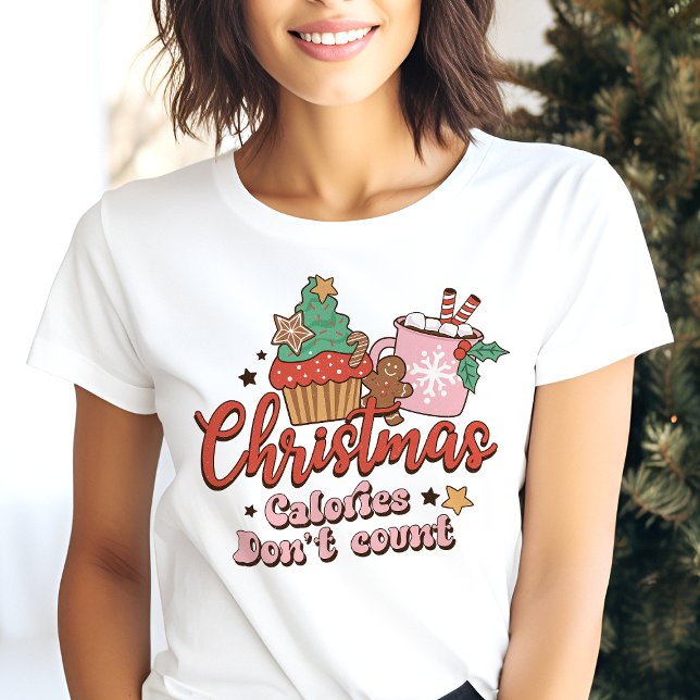 Retro julkalorier räknas inte Högtid T Shirt (Skapare uppladdad)
