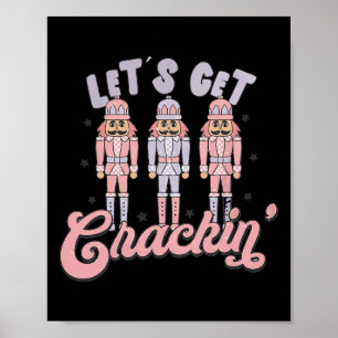 Retro-julklapp - få krackade nutcrackers Vinta Poster