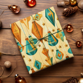 Retro-julklapp i mitten av århundradet presentpapper