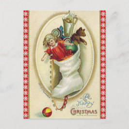 Retro-julklapp med Leksak Helg Vykort