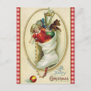Retro-julklapp med Leksak Helg Vykort
