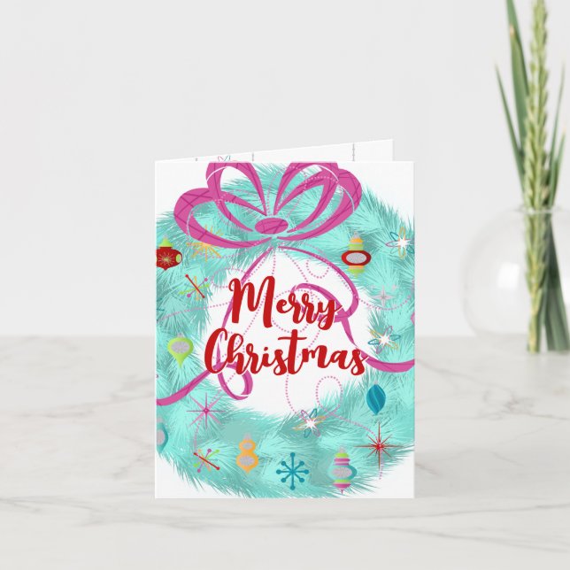 Retro-julkort för utandning kort (Framsida)