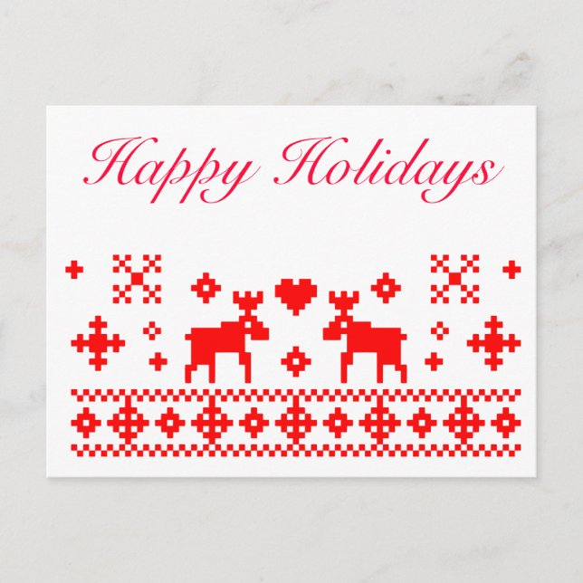 Retro julkort helg vykort (Framsida)