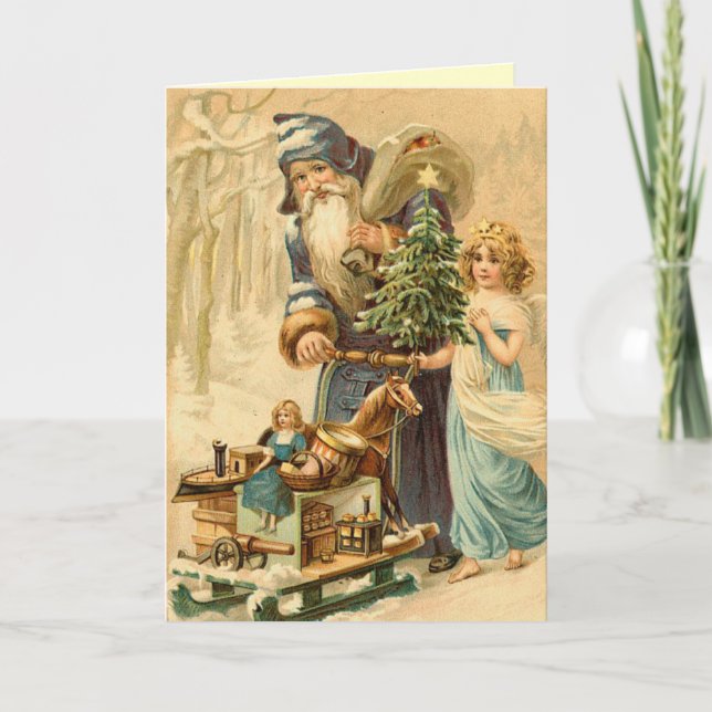 Retro-julkort Helgkort (Framsida)