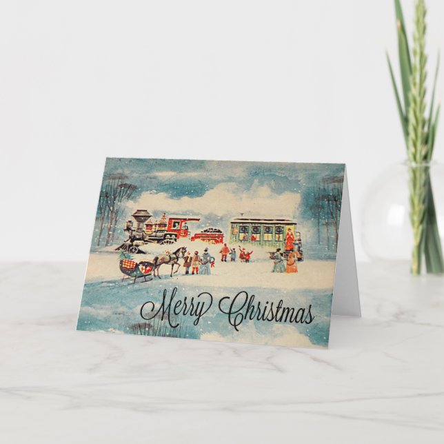 Retro-julkort Helgkort (Framsida)