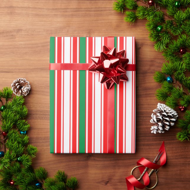 Retro julmönster Glad jul Högtid  Presentpapper (Julgåva)