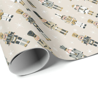 Retro julnötknäppare presentpapper