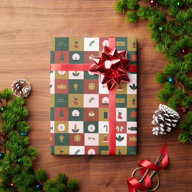 Retro julpresent presentpapper (Julgåva)