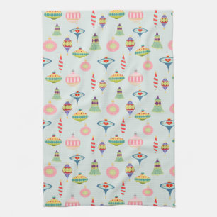 Retro-julprydnader   Modern i mitten av århundrade Kökshandduk