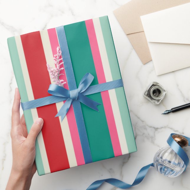 Retro julrandigt presentpapper (Gifting)