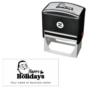 Retro Jultomten God jul helgdagar Självfärgande Stämpel