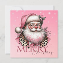 Retro Jultomten God jul i Rosa