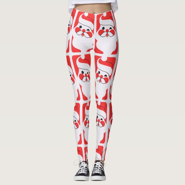 Retro Jultomten Leggings (Framsida)