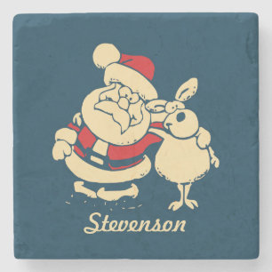 Retro jultomten och hans rener Buddy Stenunderlägg