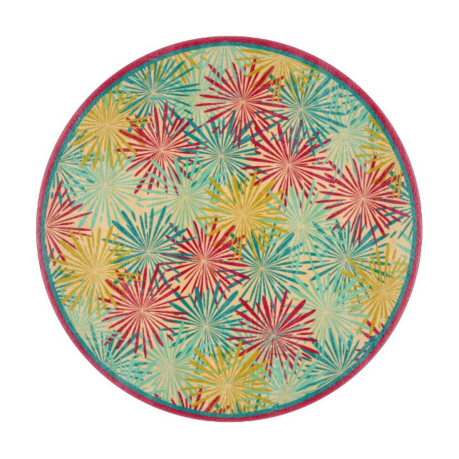 Retro-jultomten PomPoms (Tropical Färg) (Framsidan)