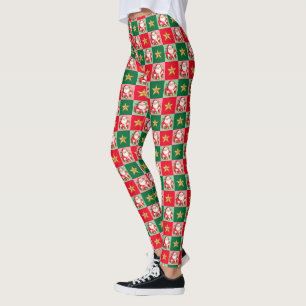 Retro Jultomten Tartan Play jul Leggings
