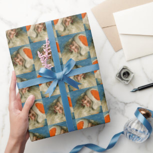 Retro Jultomten vintage christmas Presentpapper