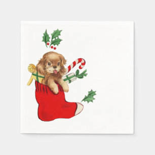 Retro Julvalp Pappersservett