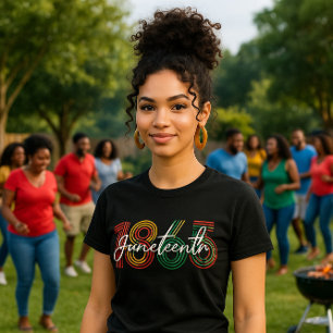 Retro Junetonde 1865 Panafrikanska Pridet T Shirt