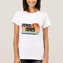 Retro juni 1995 Limited Edition 31-årsdag T Shirt